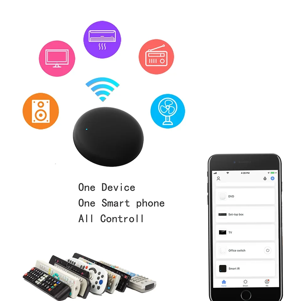جهاز تحكم عن بعد WiFi IR لتطبيق المنزل الذكي جهاز تحكم عن بعد SmartLife للتلفزيون DVD AUD AC عن بعد يعمل مع Alexa Google Home Yandex Alice جهاز تحكم عن بعد WiFi IR لتطبيق المنزل الذكي جهاز تحكم عن بعد SmartLife للتلفزيون DVD AUD AC عن بعد يعمل مع Alexa Google Home Yandex Alice