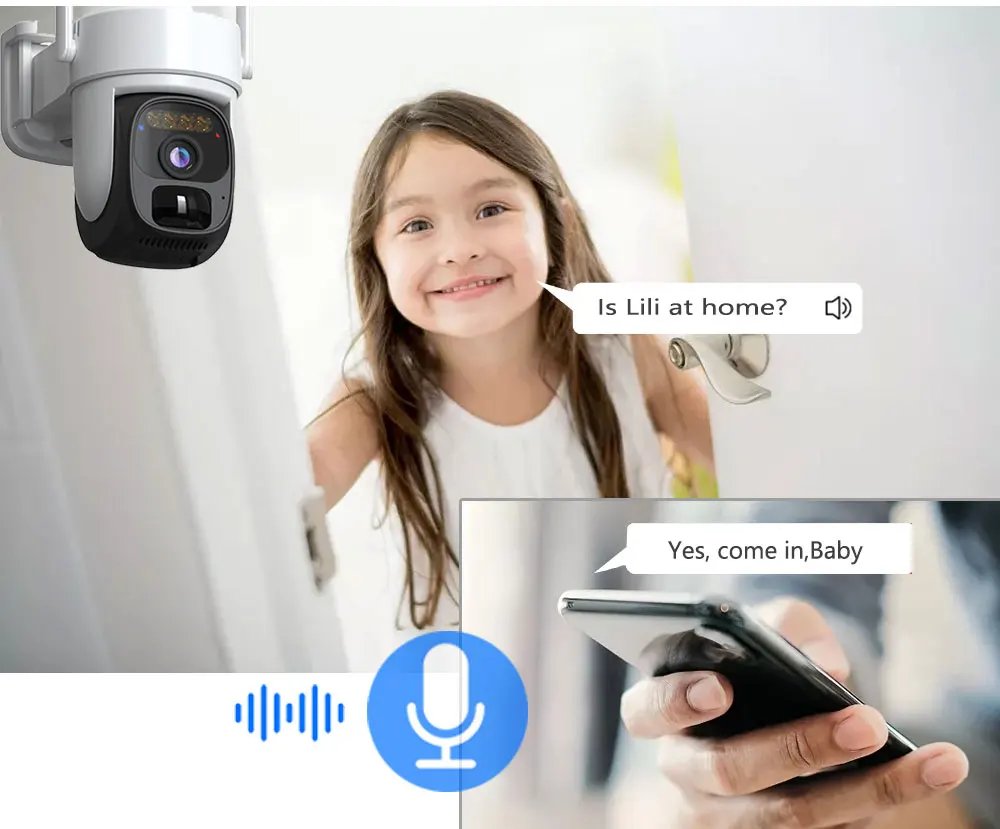O-Kam App كاميرات أمنية ذكية تعمل بالطاقة الشمسية تعمل بالواي فاي مع ألواح شمسية 5 ميجابكسل HD ملونة للرؤية الليلية كشف الحركة كاميرا IP للمراقبة PTZ O-Kam App كاميرات أمنية ذكية تعمل بالطاقة الشمسية تعمل بالواي فاي مع ألواح شمسية 5 ميجابكسل HD ملونة للرؤية الليلية كشف الحركة كاميرا IP للمراقبة PTZ