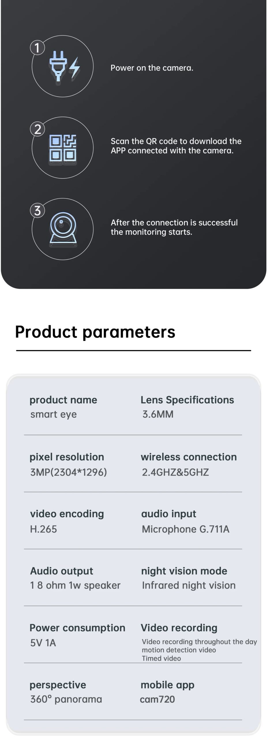 Lenovo 5MP WiFi Camera Smart Home Indoor Wireless IP Surveillance Camera Auto Tracking Security CCTV Surveillance Baby Monitor
