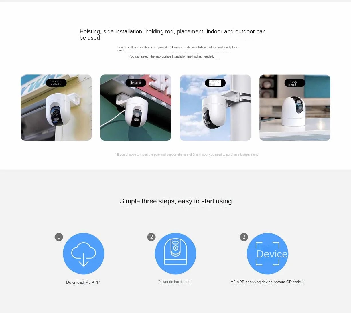 كاميرا Xiaomi Mijia الذكية IP إصدار PTZ 1296P 1080P HD كاميرا ويب للرؤية الليلية 360 °   كاميرا فيديو واي فاي مراقبة أمن الطفل اللاسلكية