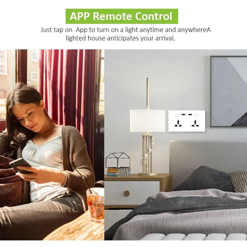 مقبس حائط ذكي USB من Tuya WiFi ، منفذ توصيل عالمي ، مفتاح تشغيل يعمل باللمس ، شحن لاسلكي ، يعمل مع اليكسّا ، جوجل المنزل ، 13A مقبس حائط ذكي USB من Tuya WiFi ، منفذ توصيل عالمي ، مفتاح تشغيل يعمل باللمس ، شحن لاسلكي ، يعمل مع اليكسّا ، جوجل المنزل ، 13A