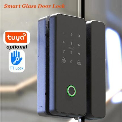 قفل ذكي للباب الزجاجي أو الخشبي أو TTLOCK أو Wifi Tuya قفل بصمة الإصبع البيومترية الذكي قفل الباب الإلكتروني قفل رقمي