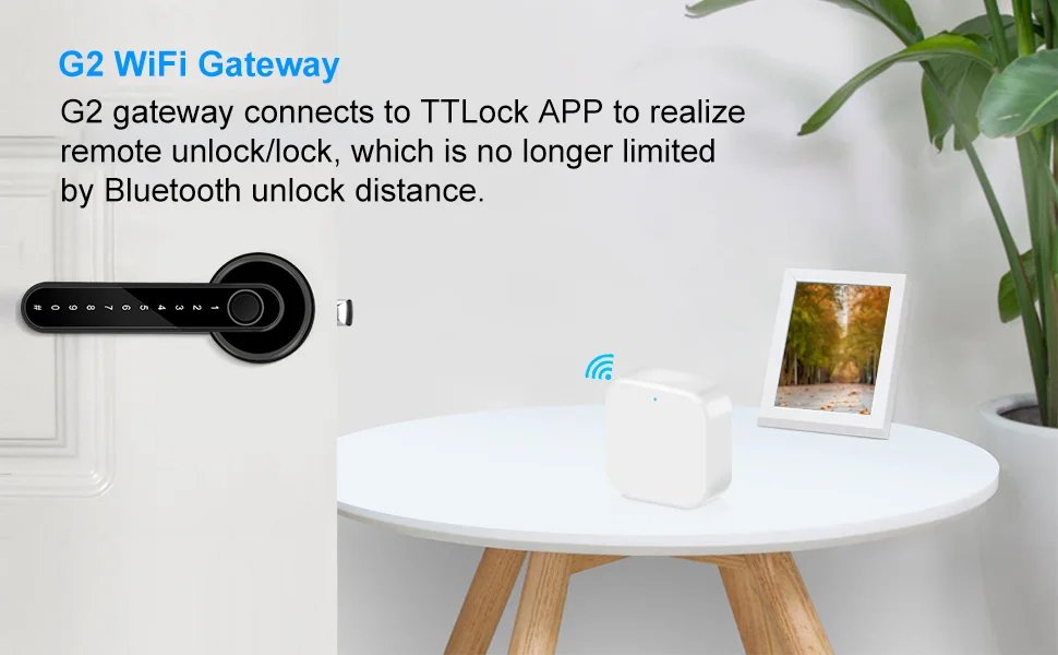TTLOCK G2 WiFi Gateway Hub متوافق مع TTLock Smart Door Lock APP التحكم عن بعد فتح التحكم الصوتي لـ Alexa Google Home TTLOCK G2 WiFi Gateway Hub متوافق مع TTLock Smart Door Lock APP التحكم عن بعد فتح التحكم الصوتي لـ Alexa Google Home