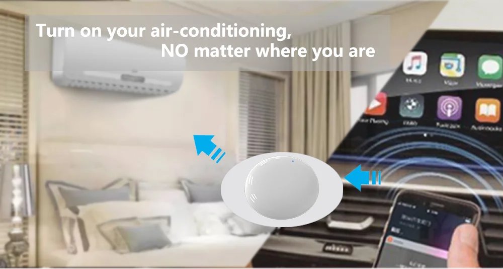 جهاز تحكم عن بعد Tuya WiFi IR لتطبيق المنزل الذكي للتحكم عن بعد للتلفزيون DVD AUD AC عن بعد يعمل مع Alexa Google Home Yandex Alice 2 PACK