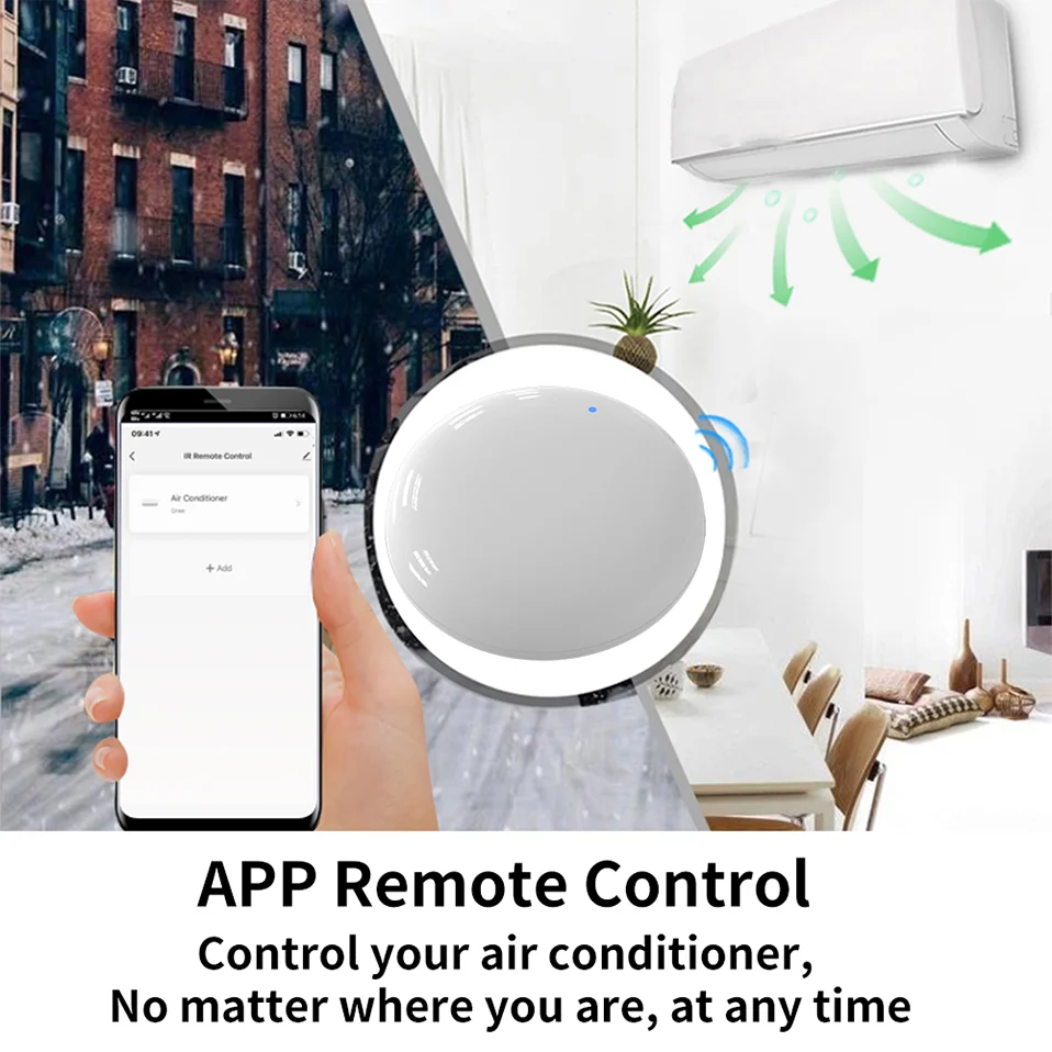 جهاز تحكم عن بعد Tuya WiFi IR لتطبيق المنزل الذكي للتحكم عن بعد للتلفزيون DVD AUD AC عن بعد يعمل مع Alexa Google Home Yandex Alice 2 PACK جهاز تحكم عن بعد Tuya WiFi IR لتطبيق المنزل الذكي للتحكم عن بعد للتلفزيون DVD AUD AC عن بعد يعمل مع Alexa Google Home Yandex Alice 2 PACK