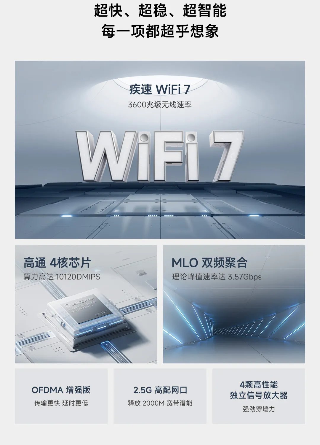 جهاز توجيه Xiaomi BE3600 WiFi 7 ثنائي النطاق كوالكوم رباعي النواة تسريع الألعاب 3570 ميجابت في الثانية مكرر شبكة LAN المزدوجة VPN جهاز توجيه Xiaomi BE3600 WiFi 7 ثنائي النطاق كوالكوم رباعي النواة تسريع الألعاب 3570 ميجابت في الثانية مكرر شبكة LAN المزدوجة VPN