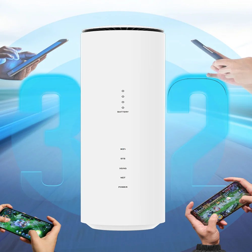 5G مودم WiFi-6 راوتر 5G CPE راوتر مع فتحة بطاقة sim متعددة 1 LAN /1 WAN 2.4G + 5.8G موزع إنترنت واي فاي للمنزل