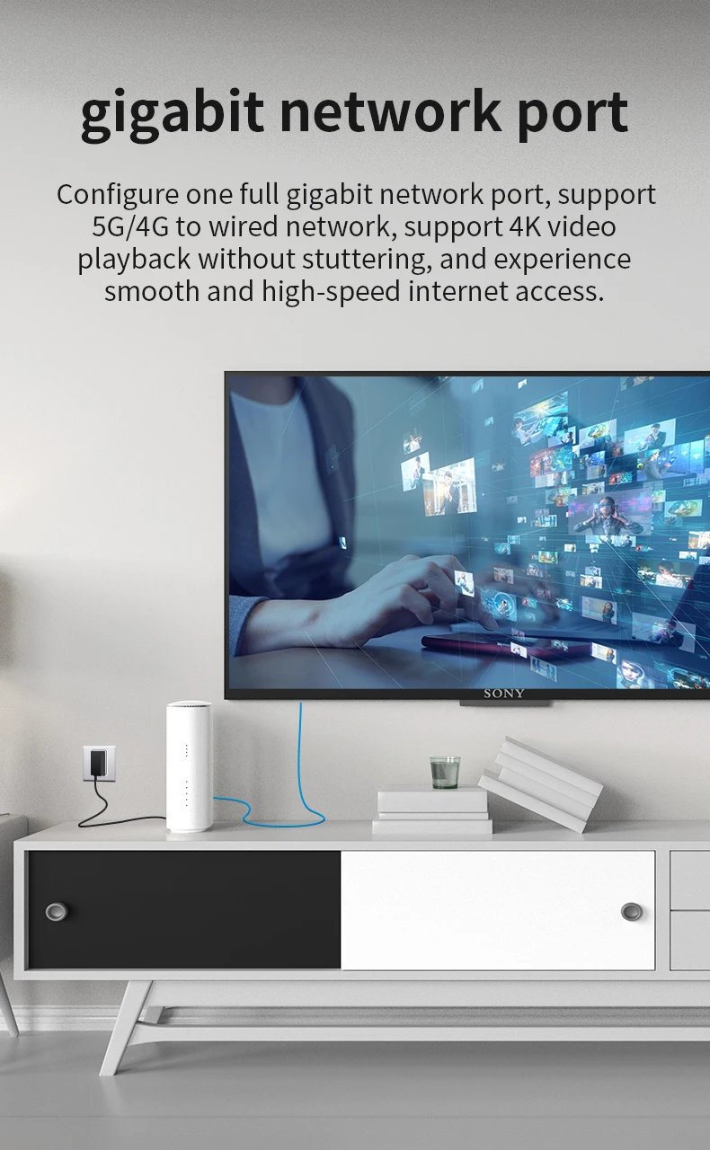 5G مودم WiFi-6 راوتر 5G CPE راوتر مع فتحة بطاقة sim متعددة 1 LAN /1 WAN 2.4G + 5.8G موزع إنترنت واي فاي للمنزل