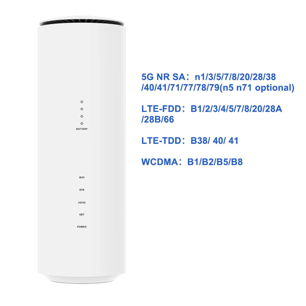 5G مودم WiFi-6 راوتر 5G CPE راوتر مع فتحة بطاقة sim متعددة 1 LAN /1 WAN 2.4G + 5.8G موزع إنترنت واي فاي للمنزل