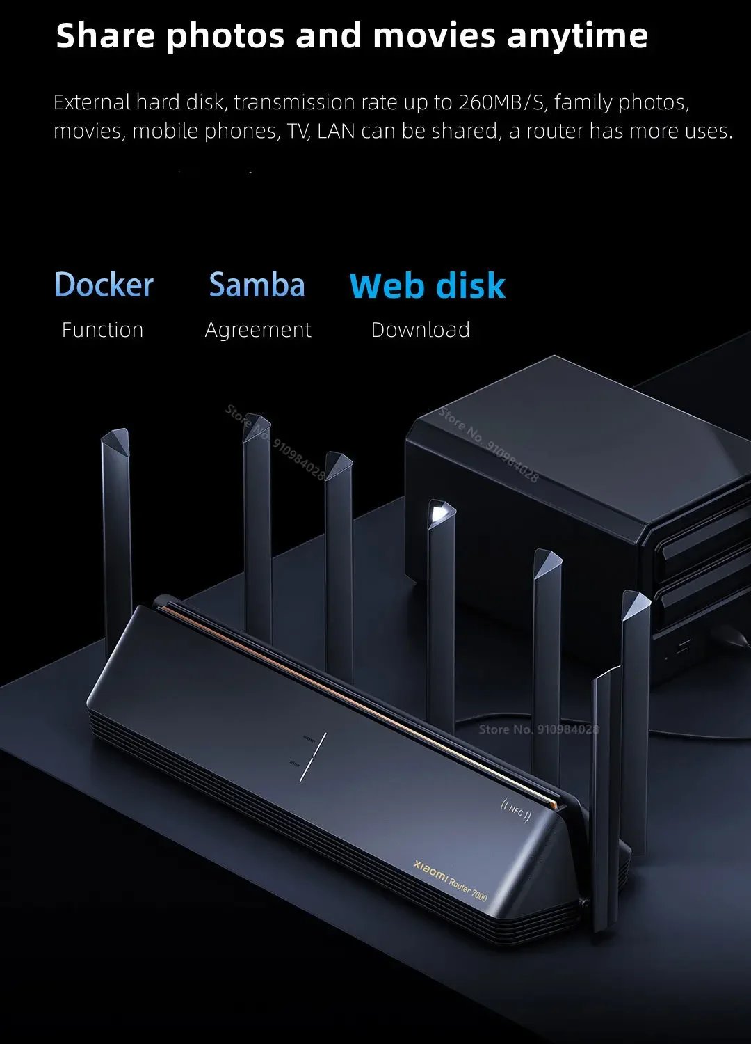 Xiaomi Mi Router BE7000 7000 ثلاثي الموجات واي فاي مكرر VPN 1GB شبكة USB 3.0 IPTV 4X2.5G منافذ إيثرنت مودم مكبر صوت أحادي Xiaomi Mi Router BE7000 7000 ثلاثي الموجات واي فاي مكرر VPN 1GB شبكة USB 3.0 IPTV 4X2.5G منافذ إيثرنت مودم مكبر صوت أحادي