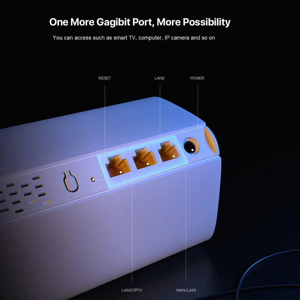 WiFi 6 Mesh System AX3000 راوتر لاسلكي Tenda MX12 2-pack Mesh WiFi Router حتى 5000 قدم مربع. موسع نطاق واي فاي شبكة WIFI6