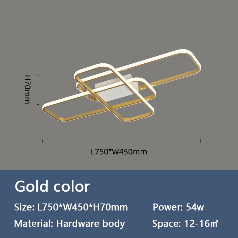 Gold L75xW345cm