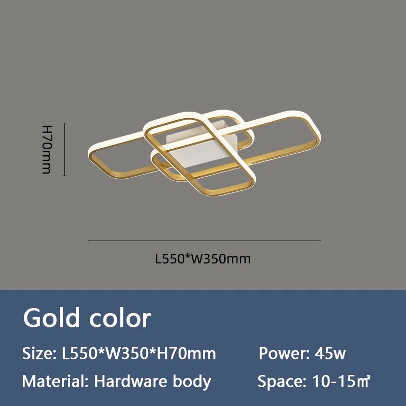 Gold L55xW35cm