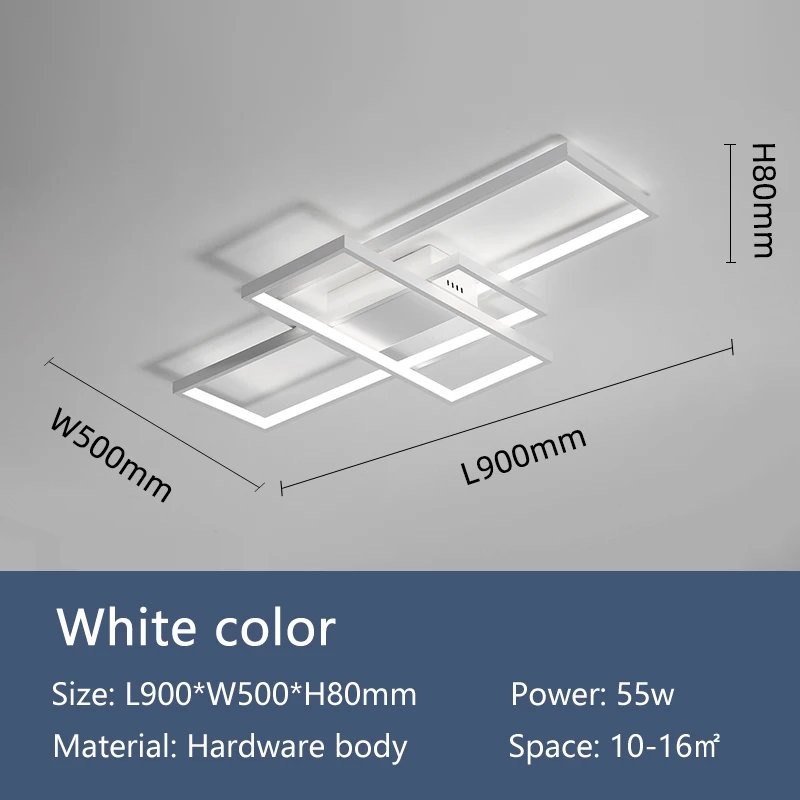 White L90xW50cm