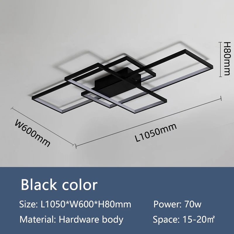 Black L105xW60cm