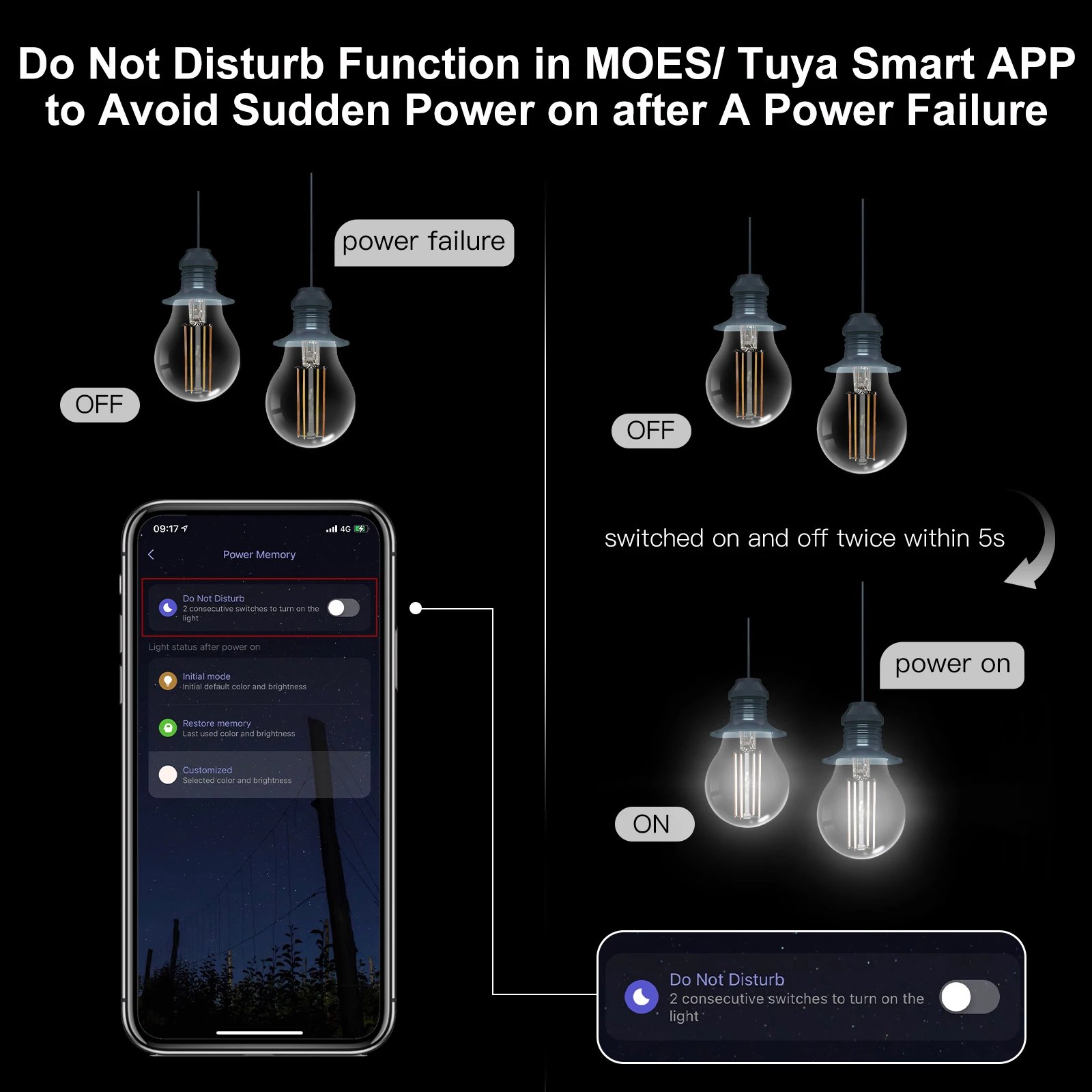 MOSE Tuya WiFi لمبة الفتيل الذكية E27 توفير الطاقة ضوء عكس الضوء APP التحكم عن بعد العمل أليكسا جوجل المنزل للتحكم الصوتي