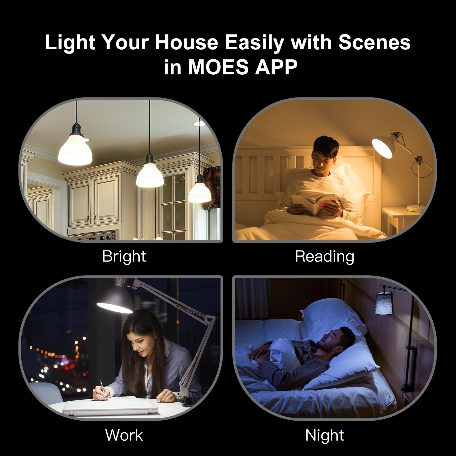 MOSE Tuya WiFi لمبة الفتيل الذكية E27 توفير الطاقة ضوء عكس الضوء APP التحكم عن بعد العمل أليكسا جوجل المنزل للتحكم الصوتي