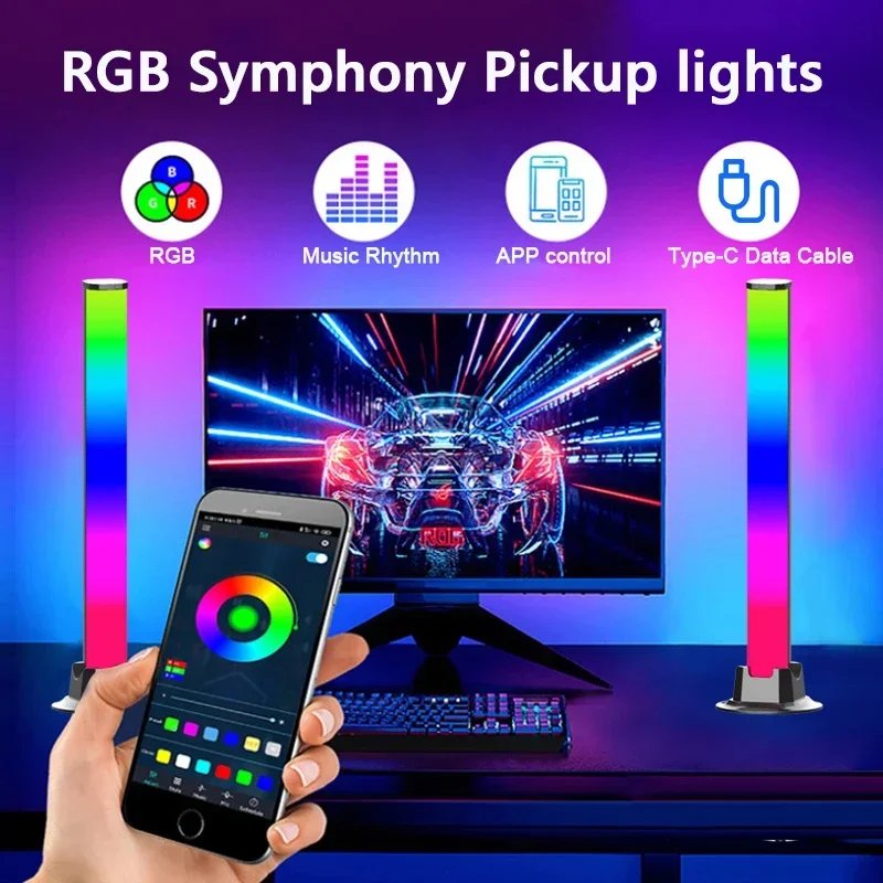 5 فولت USB تويا واي فاي RGBIC LED مصباح لتهيئة الجو الموسيقى مزامنة التلفزيون جدار الكمبيوتر الألعاب مصباح بار APP صوت/التحكم عن بعد ل أليكسا جوجل المنزل